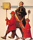 Norman Rockwell Parade painting